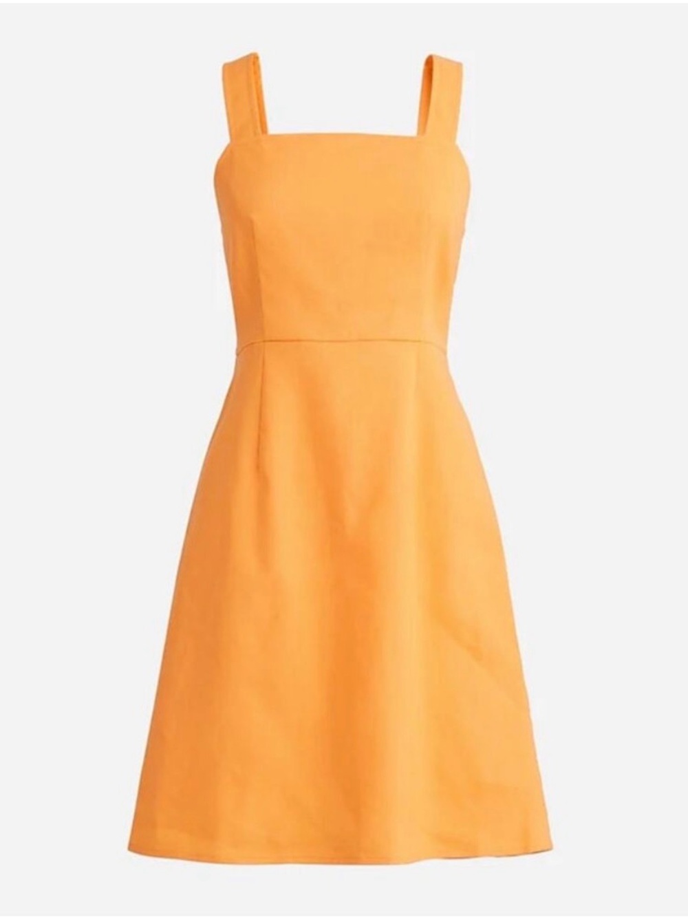 J.Crew Petite Squareneck A-Line Dress – Coastal Sunset – Petite 12 ☀️